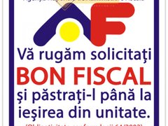 Semne pentru bonul fiscal